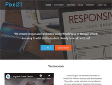 Tablet Screenshot of pixel21.com